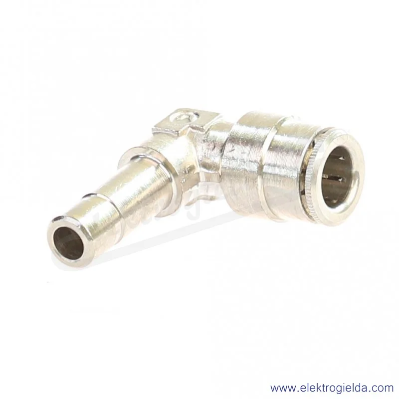 Złączka kątowa metalowa, kolanko fi 8mm, fi 8mm, 6555-8-8
