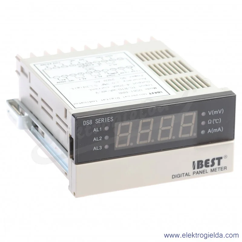 Miernik wielofunkcyjny DS8I-RRB, 90..260VAC, mierzone wielkości mA, Ohm, V