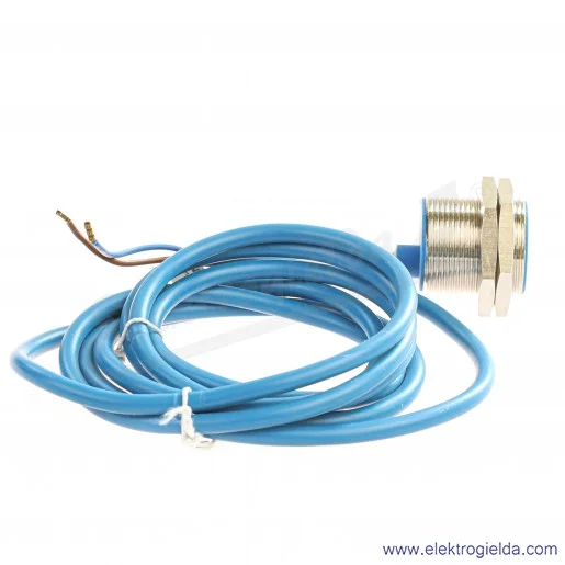 Czujnik indukcyjny 6521699006, KIB-M30EA/010-2G,  przewód 2m, IP67, niebieski, czoło kryte