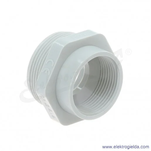 Redukcja E03DK-02120301803, DR 50M/40M, z tworzywa, M50x1,5/M40x1,5, pod klucz 55