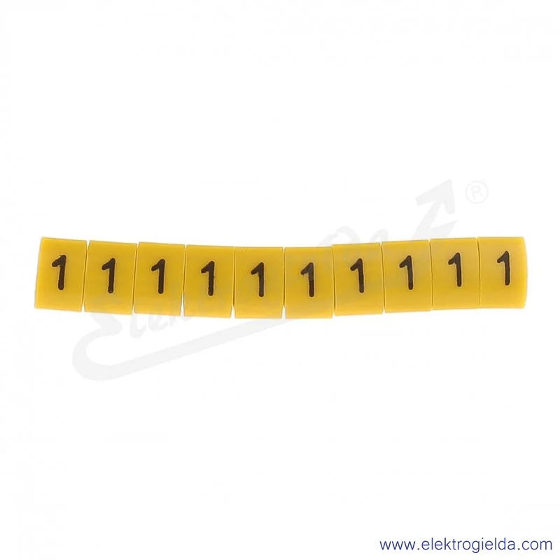 Oznacznik opisowy E04ZP-01020400200, OZ 2 *1*, żółty, 100szt