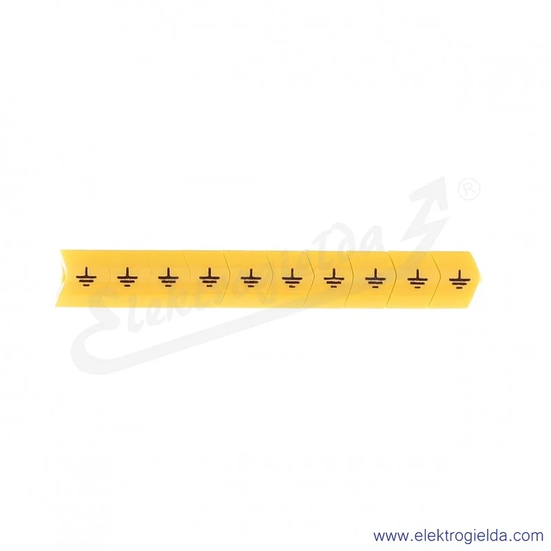 Oznacznik opisowy E04ZP-01020404300, OZ 2 *uziem*, żółty, 100szt