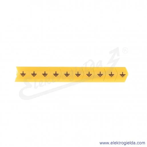 Oznacznik opisowy E04ZP-01020404300, OZ 2 *uziem*, żółty, 100szt