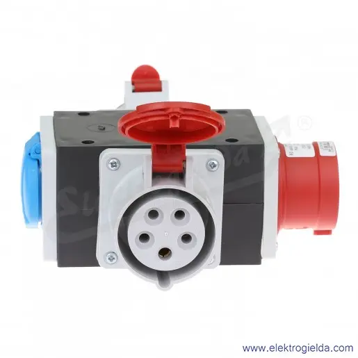 Odgałęźnik ROP 1653-VZ 3-fazowe wejście 1x16A 5P/ wyjście 2x16A 5P + 1x16A 3P IP44 Odgałęźnik ROP 1653-VZ 3-fazowe wejście 1x16A 5P/ wyjście 2x16A 5P + 1x16A 3P IP44