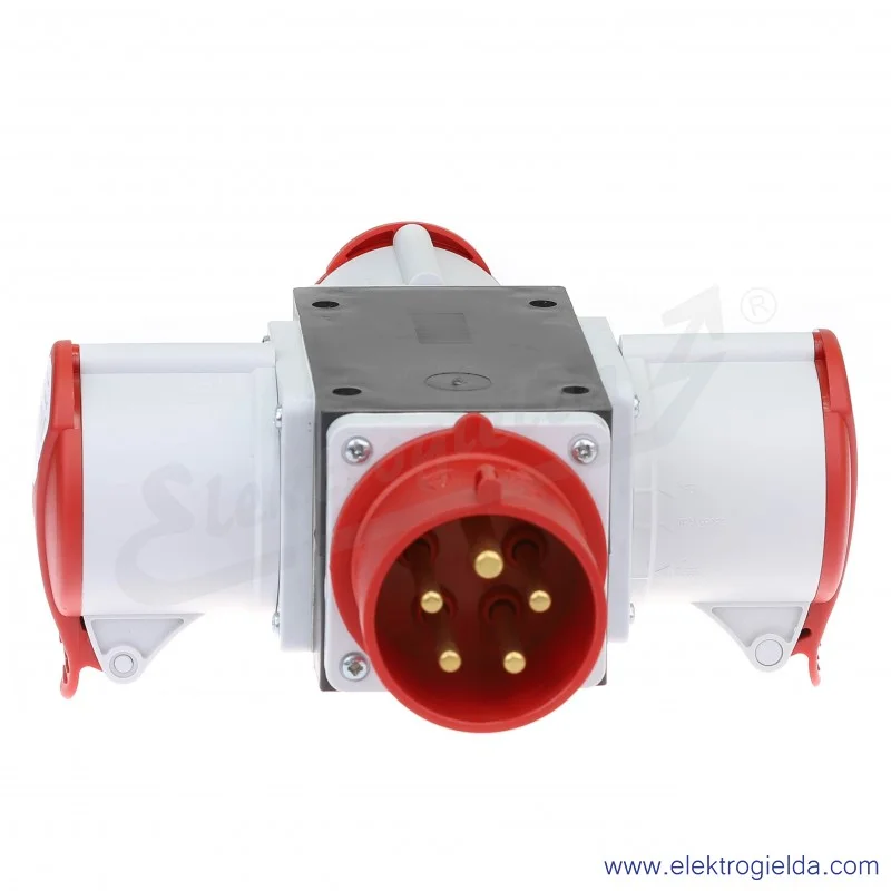 Odgałęźnik ROP 3253 3-fazowy wejście 1x32A 5P/ wyjście 3x32A 5P IP44