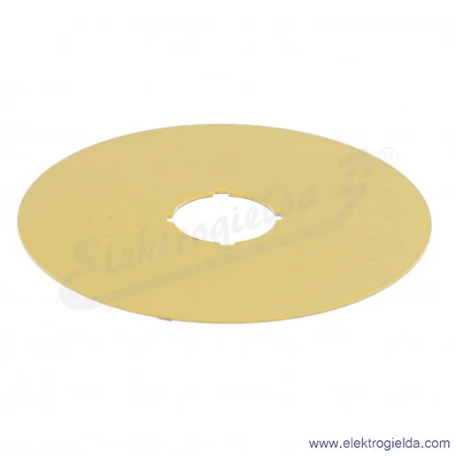 Tabliczka opisowa 216464, M22-XAK, żółta okrągła, bez nadruku fi 90mm Tabliczka opisowa 216464, M22-XAK, żółta okrągła, bez nadruku fi 90mm