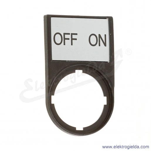 Tabliczka opisowa 216499, M22S-ST-GB10, "ON OFF", 30x50mm