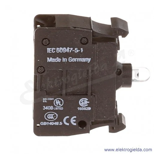 Blok podświetlający 216570, M22-CLED-R, czerwony LED, 12..30VAC/DC, montaż czołowy