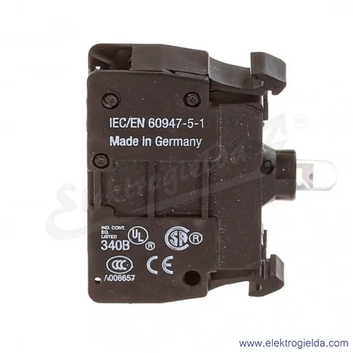 Blok podświetlający 216580, M22-CLED230-G, zielony LED, 85..264VAC/DC, do kasety