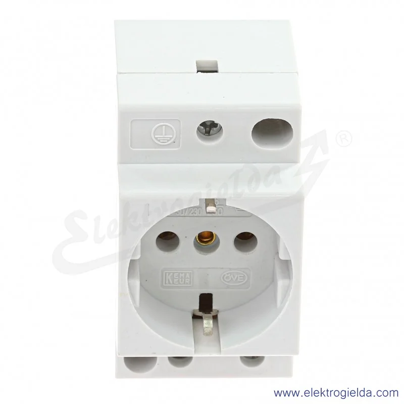 Gniazdo 266875, Z-SD230, na szynę DIN, 220V, 16A, Schuko, IP20