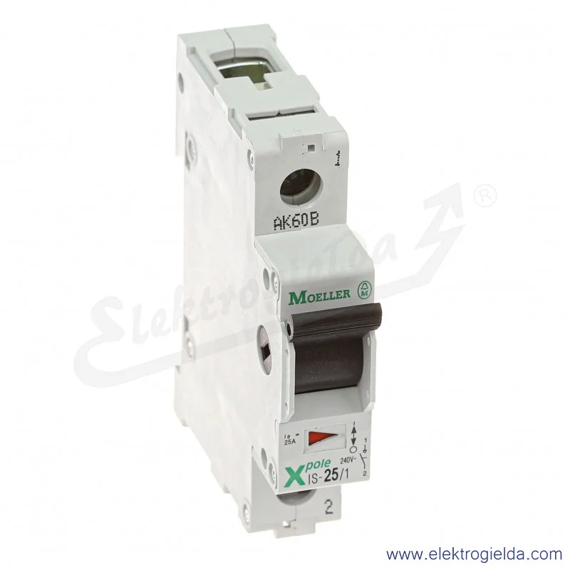 Rozłącznik modułowy 276262, IS-25/1, 1P, 1NO, 25A, IP40