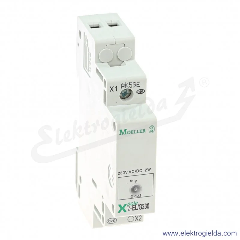 Lampka sygnalizacyjna 284922, Z-EL/G230 modułowa, zielona LED, 230VAC/DC, IP20