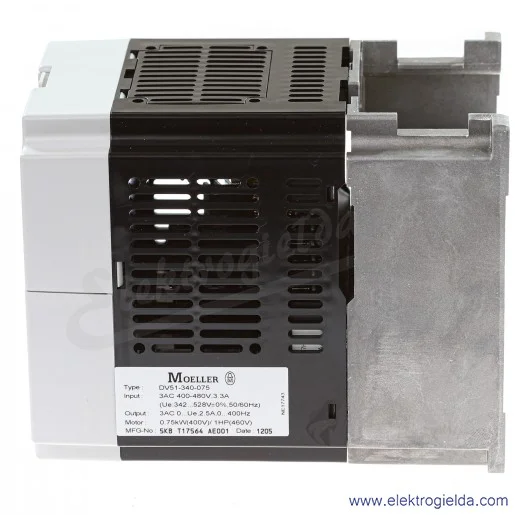 Falownik wektorowy DV51-340-075, 400VAC, 480..740VDC, 2.5A