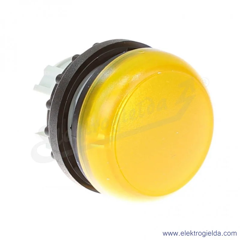 Główka lampki 216774, M22-L-Y, żółta płaska, 22mm, IP67