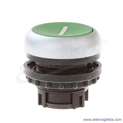 Napęd przycisku 216607, M22-D-G-X1 zielony kryty "I" , z samopowrotem, IP67