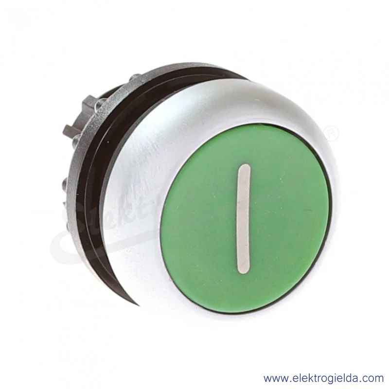 Napęd przycisku 216607, M22-D-G-X1 zielony kryty "I" , z samopowrotem, IP67