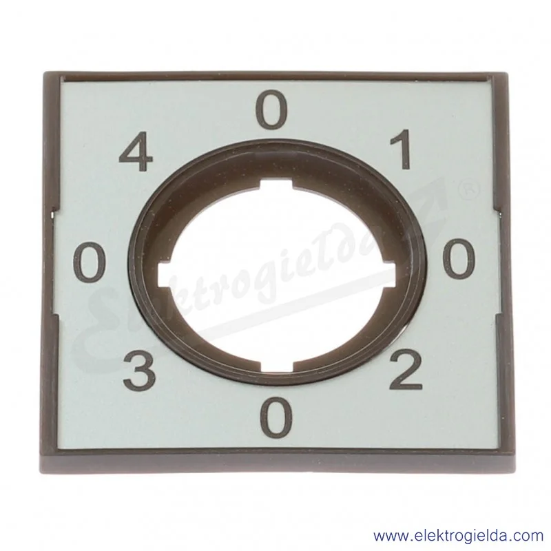 Tabliczka opisowa 279435, M22-XCK2 szara, czarne cyfry 0-1-0-2-0-3-0-4, 60x60