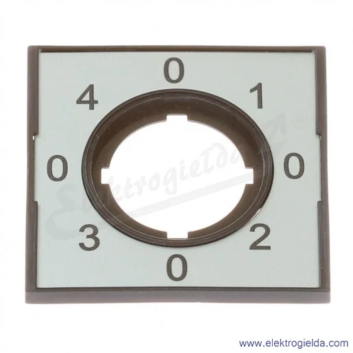 Tabliczka opisowa 279435, M22-XCK2 szara, czarne cyfry 0-1-0-2-0-3-0-4, 60x60