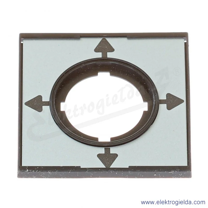 Tabliczka opisowa 279434, M22-XCK1, szara, czarne strzałki góra dół, lewo prawo, aluminiowa 60x60mm