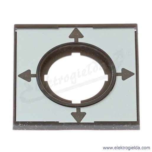 Tabliczka opisowa 279434, M22-XCK1, szara, czarne strzałki góra dół, lewo prawo, aluminiowa 60x60mm