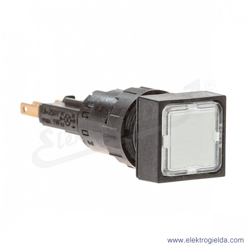 Lampka sygnalizacyjna 088406, Q18LF-WS, 24VAC/DC, biała, kwadratowa 18x18mm