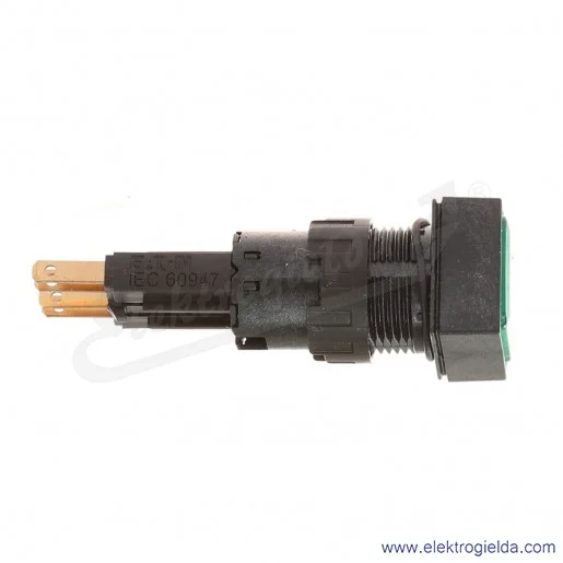 Lampka sygnalizacyjna 088337, Q18LF-GN, 24VAC/DC, zielona, kwadratowa 18x18mm, IP65