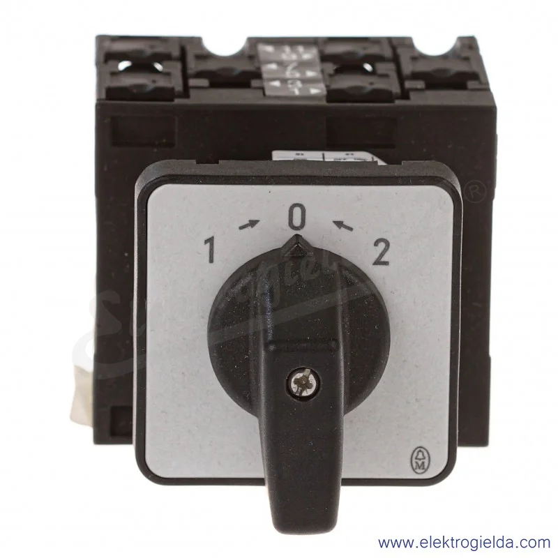 Przełącznik 023870, T3-3-8216/E, 3P, 13kW, 32A, 1-0-2, z samopowrotem do 0