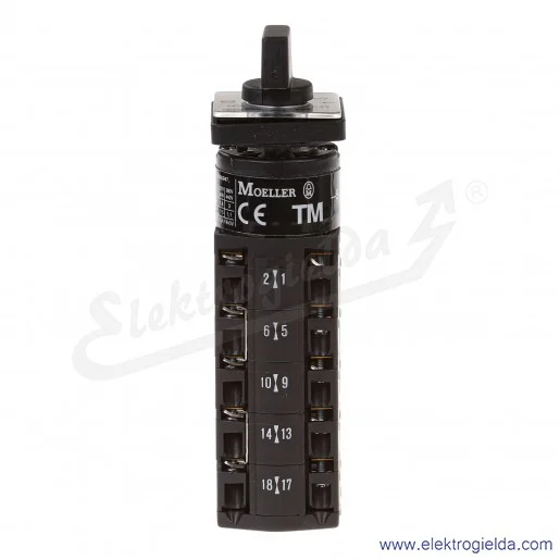 Łącznik krzywkowy 015661, TM-5-8237/E, do wbudowania, 1P, 10A, 1-2-3-4-5-6-7-8-9-10, IP65