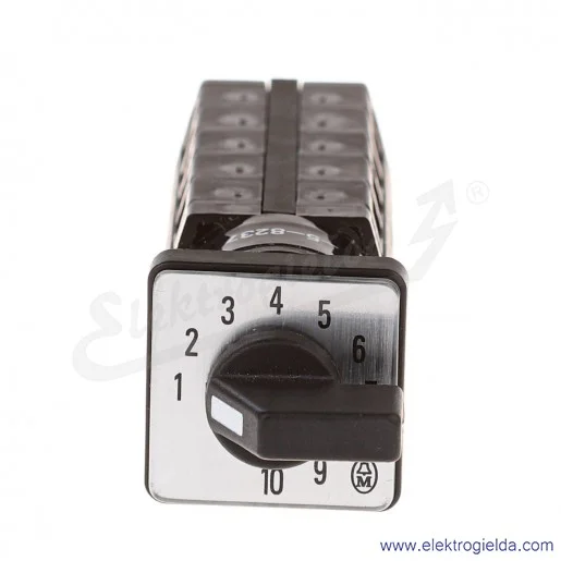 Łącznik krzywkowy 015661, TM-5-8237/E, do wbudowania, 1P, 10A, 1-2-3-4-5-6-7-8-9-10, IP65