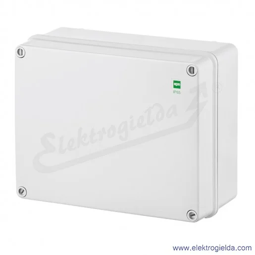 Puszka natynkowa 2726-00, 340x270x165mm, szara RAL7035, wewnętrzne wymiary 328X258X154mm, IP65