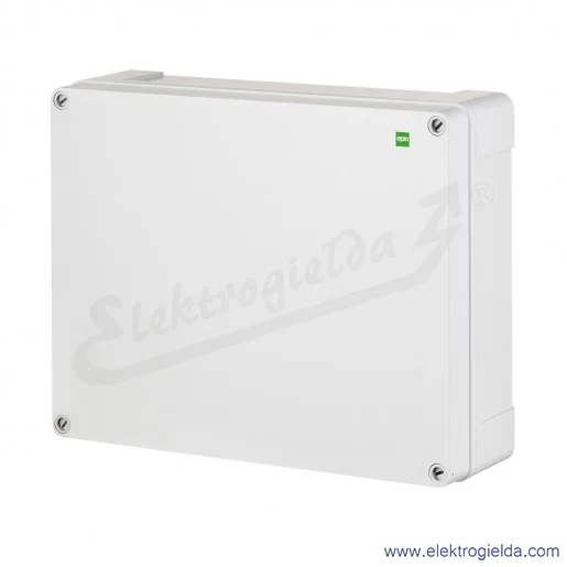 Puszka natynkowa 2720-00, 270x220x126mm, szara RAL7035, wewnętrzne wymiary 214X164X91mm, IP65