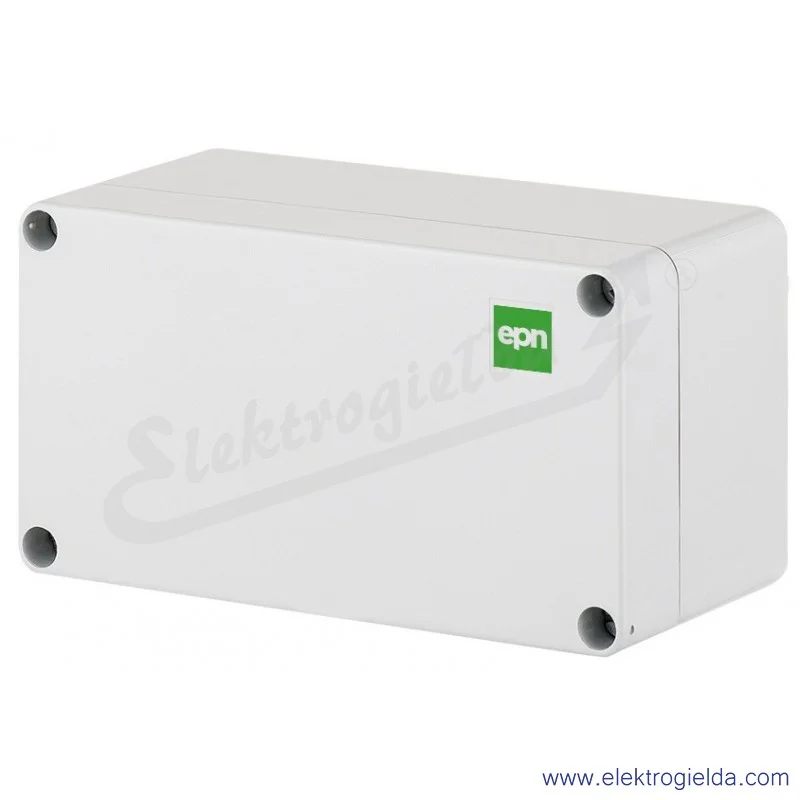 Puszka natynkowa 2703-00, 110x75x59 IP65  szara RAL7035, wewnętrzne wymiary105X70X46mm, IP65