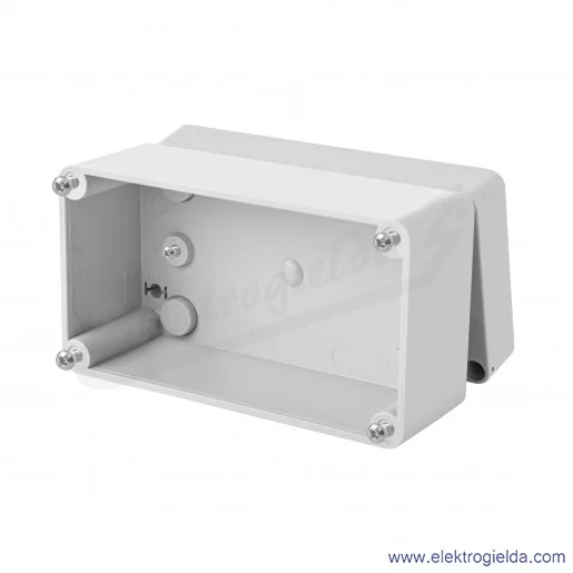 Puszka natynkowa 2705-00, 135x74x72mm, szara RAL7035, wewnętrzne wymiary 130X69X57mm, IP65