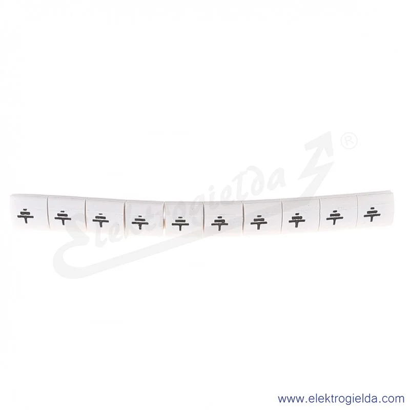 Oznacznik opisowy R34RR-02050206500, EZ-6B/UZ *uziem*, biały, 100szt