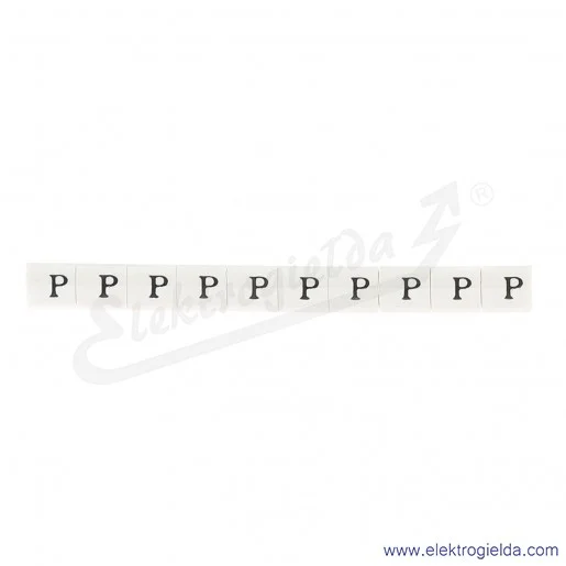 Oznacznik opisowy R34RR-0205040720, EZ-6B *P*, biały, 100szt