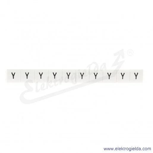 Oznacznik opisowy R34RR-02050205800, EZ-6B *Y*, biały, 100szt