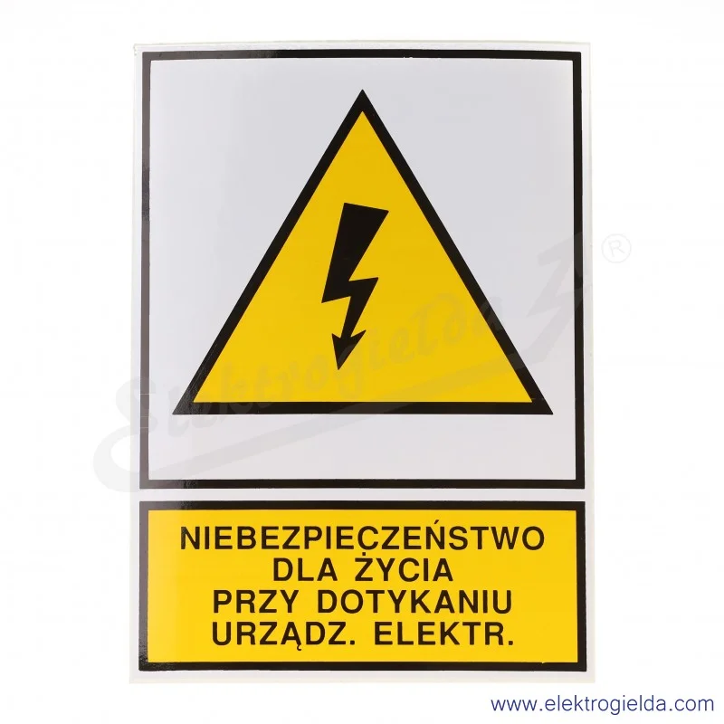 Tabliczka ostrzegawcza E04TZ-01013130600, TZO 105*148s, N.D.Z.P.D.U.E.