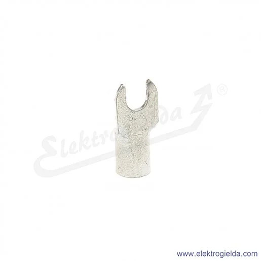 Końcówka widełkowa E09KO-01020102600, KW 6/4, 4-6mm2, M4, nieizolowana, cynowana galwanicznie, 100 sztuk Końcówka widełkowa E09KO-01020102600, KW 6/4, 4-6mm2, M4, nieizolowana, cynowana galwanicznie, 100 sztuk