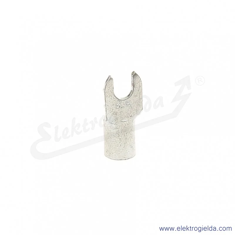 Końcówka widełkowa E09KO-01020103200, KW 10/6, 10mm2, M6, nieizolowana, cynowana galwanicznie, 100 sztuk