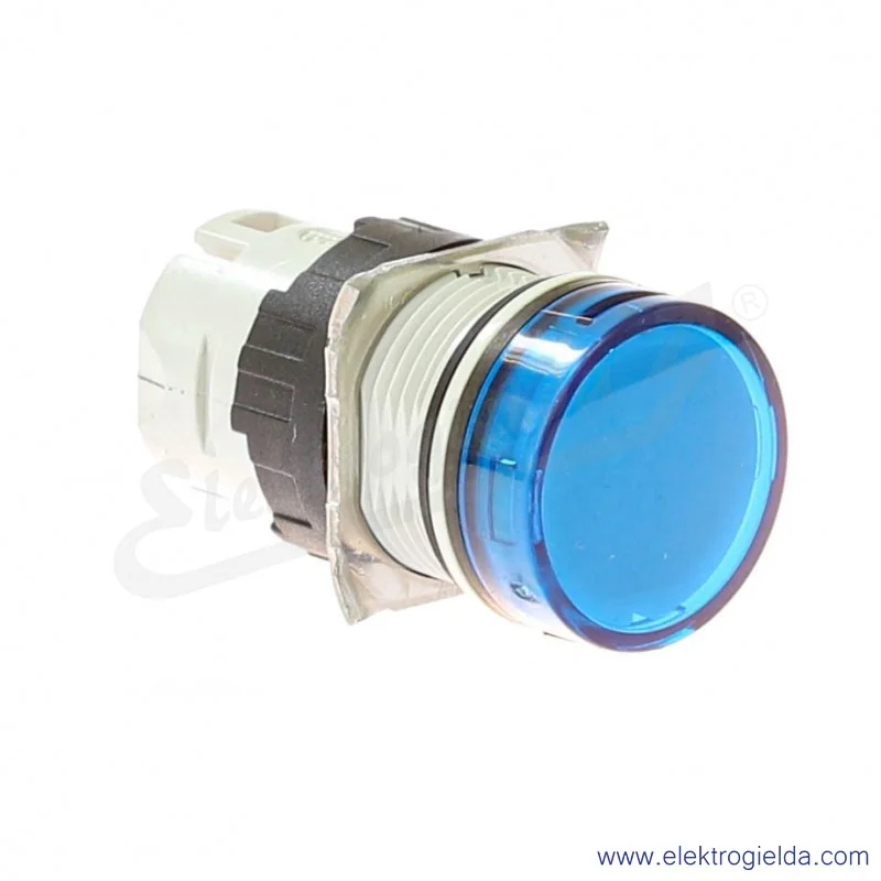 Główka lampki ZB6AV6 niebieska okrągła, fi 16mm, IP65
