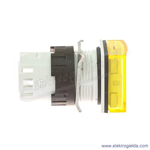 Główka lampki ZB6CV5 żółta kwadratowa, fi 16mm, IP65