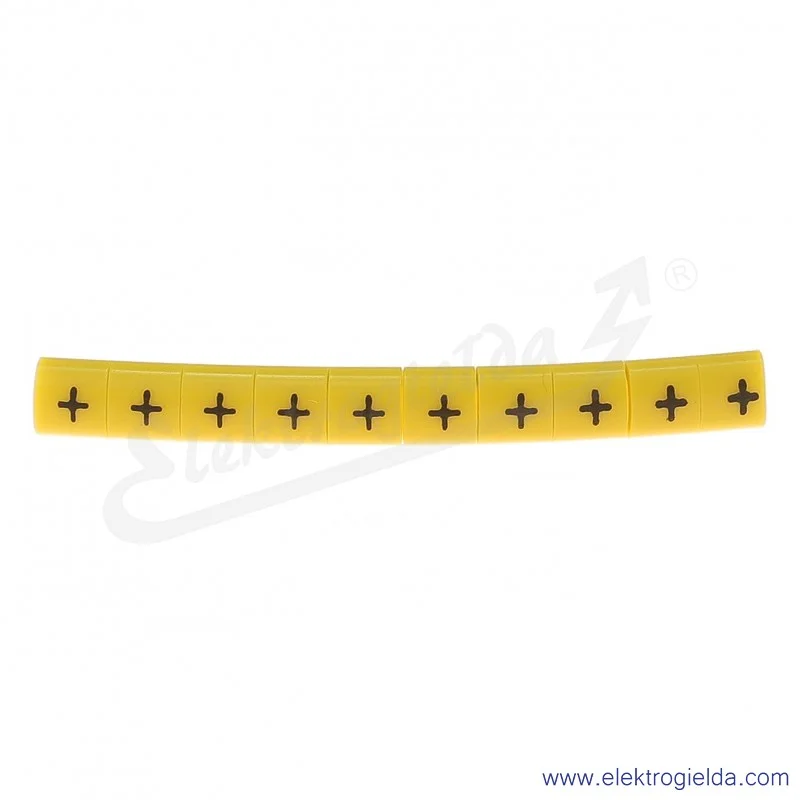 Oznacznik opisowy E04ZP-01020105400, OZ 0 *uziem*, żółty, 100szt