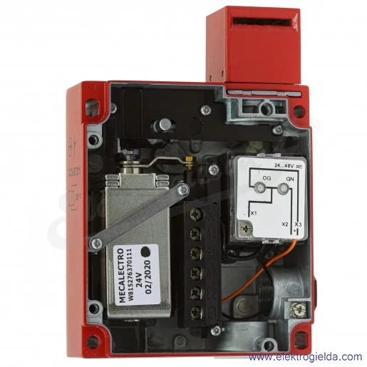 Wyłącznik krańcowy XCSE7311, 3P, 2NC+NO 24VAC/DC bezpieczeństwa, metalowy, blokowany elektromagnetycznie