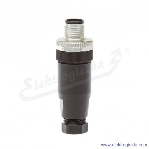 Złącze okrągłe 8004804, WASC4K, M12, męskie, proste, 4-piny, terminal śrubowy