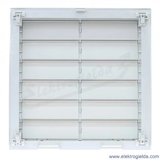 Kratka wentylacyjna 11873.0-00, FPI 118, klapy grawitacyjne, 223x223mm, głębokość 46mm, IP54