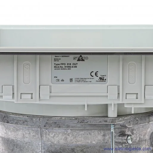Wentylator wyciągowy 01882.0-00, FPO 018  (klapy grawitacyjne) 263 m3/h, 230VAC, 176x176mm, IP 54