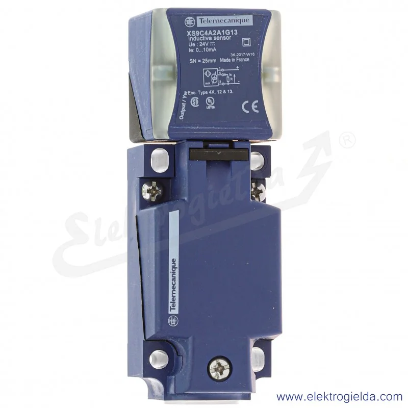 Czujnik indukcyjny XS9C4A2A1G13, 40X40X117, 12-24VDC