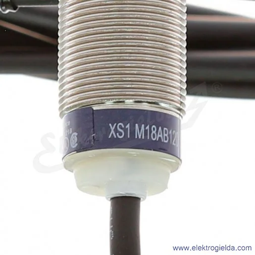 Czujnik indukcyjny XS1M18AB120, M18 1NC, Sn:0.5-5mm, 12..24VDC, 2P, wyjście 4..20mA, przewód 2m