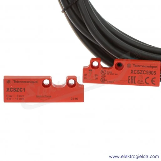 Łącznik krańcowy XCSDMC5905 magnetyczny bezpieczeństwa, 51x16x7mm, NC+NO z przewodem 5m