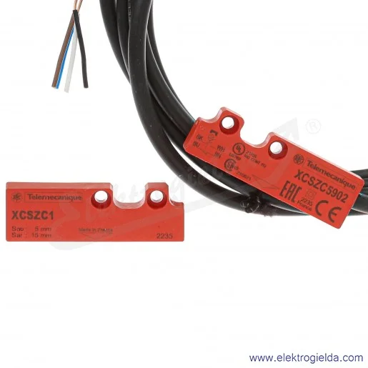 Wyłącznik krańcowy XCSDMC5902 magnetyczny prosty 25X13X88MM, 1NO1NC, 24VDC/100MA, przewód 2m